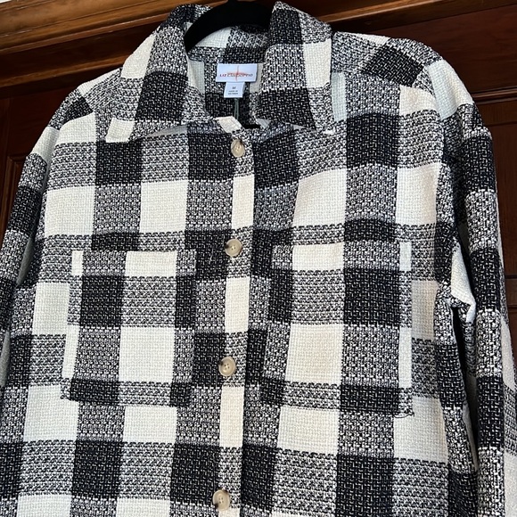 Liz Claiborne NWT Plaid Button Up Flannel Size M - Picture 5 of 12